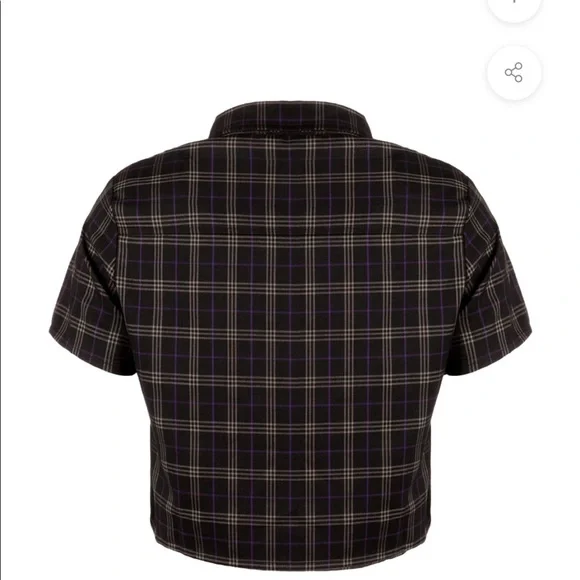 DISTURBIA Jinx Check Co Ord Top - Picture 4 of 8